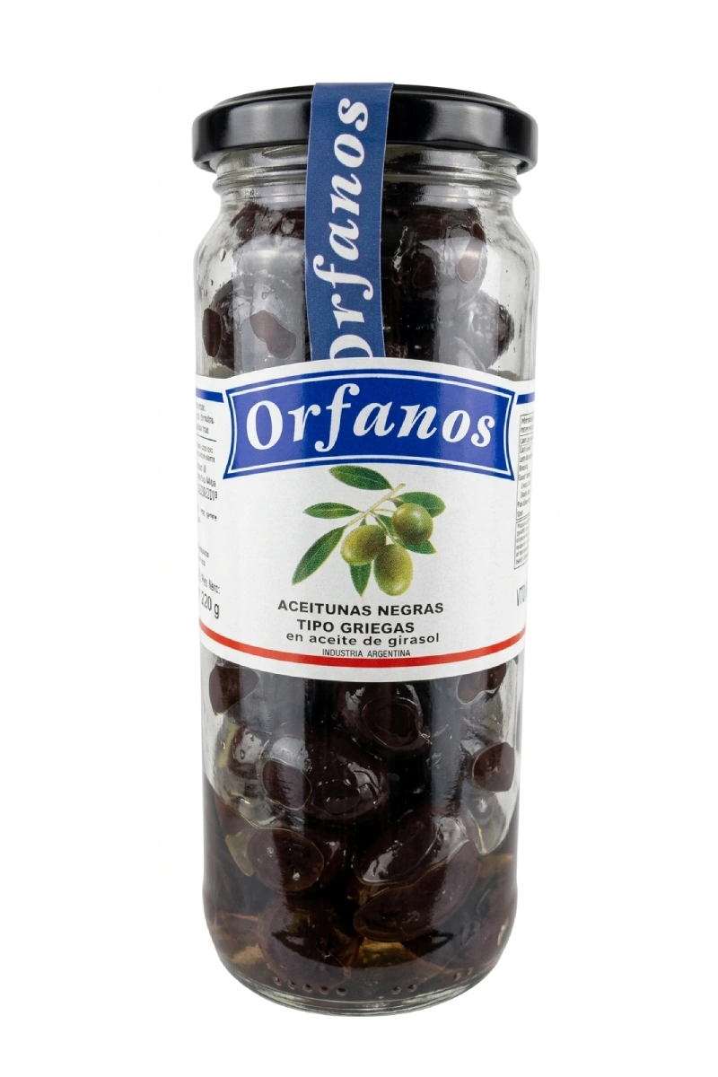 Aceitunas Negras Griegas 220 grs - Orfanos Aceitunas Negras Griegas 220 grs - Orfanos - Imagen 1
