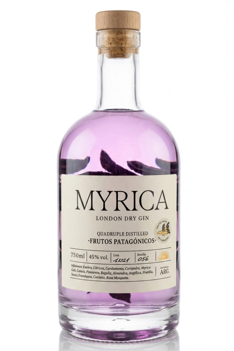 Gin Patagonico Myrca - BDS Destileria Gin Patagonico Myrca - BDS Destileria - Imagen 1