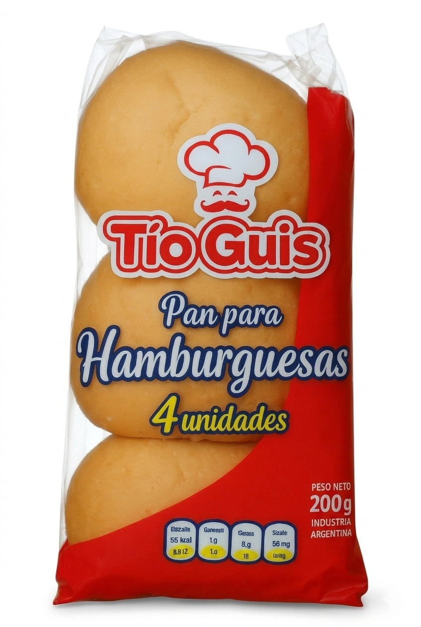 Pan Hamburguesa - tio guis Pan Hamburguesa - Tio Guis - Imagen 1